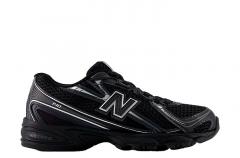 New Balance 740 Bungee Lace Black / Silver Metallic