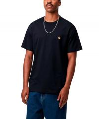 Carhartt WIP S/S Chase T-Shirt Dark Navy / Gold