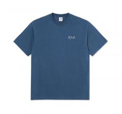 Polar Skate Co. Contrast T-Shirt Stroke Logo Grey Blue