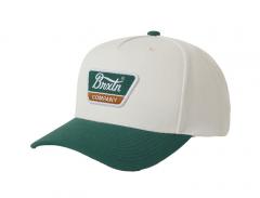 Brixton Linwood Netplus Snapback Off White / Primal Green