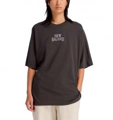New Balance Womens Trackside Oversized T-Shirt Faded Black