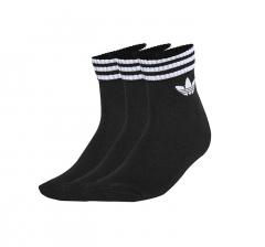 Adidas 3-Stripes Ankle Socks 3-Pack Black / Black / Black