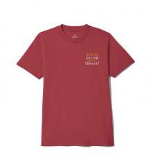 Brixton Wheaton T-Shirt Robust Red Worn Wash