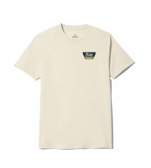 Brixton Linwood Standard T-Shirt Cream / Dark Green / Metal Bronze