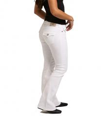 True Religion Joey Low Rise Flare Jean Brilliant White