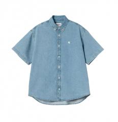 Carhartt WIP S/S Lucas Shirt Blue / Bleached