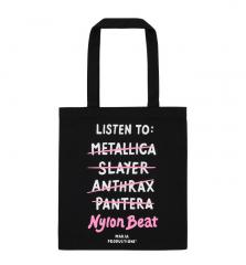 Makia X Nylon Beat Listen To Tote Bag Black