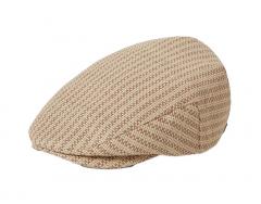 Brixton Hooligan Lightweight Flat Cap Italian Clay / Natural Straw