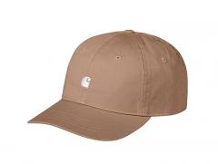 Carhartt WIP Madison Logo Cap Leather / White