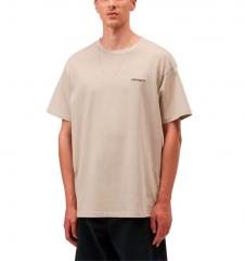 Carhartt WIP S/S Script Embroidery T-Shirt Fleur De Sel / Black