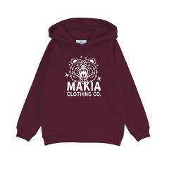 Makia Kids Kontio Hooded Sweatshirt Fig