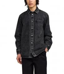 Makia Denim Overshirt Washed Black