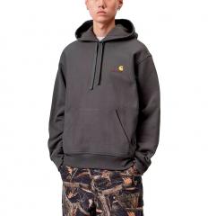 Carhartt WIP Hooded American Script Sweatshirt Graphite