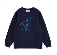 Makia Kids Tweeter Sweatshirt Dark Navy