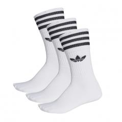 Adidas Solid Crew Sock 3-Pack White / Black                                                                   