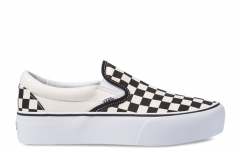 Vans Slip-On Platform Black / White Checkerboard                                                                    