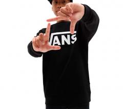 Vans Youth Classic Crew Sweatshirt Black / White