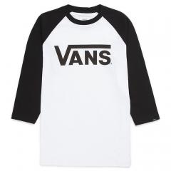 Vans Youth Classic Raglan Tee White / Black