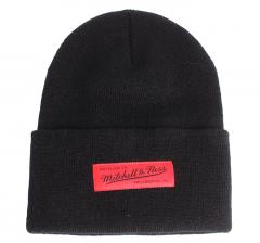 Mitchell & Ness Nostalgia Cuff Beanie Black / Scarlett