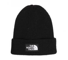 The North Face Logo Box Cuffed Beanie Black 
