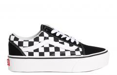 Vans Old Skool Platform Checkerboard Black / White