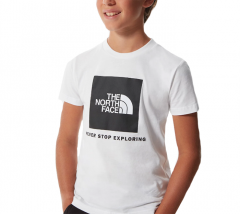 The North Face Youth Box S/S Tee TNF White / TNF Black