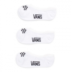 Vans Classic Canoodle No Show Socks White / Black 3-Pack 