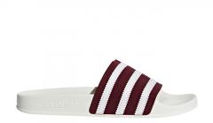 Adidas Adilette Slides Collegiate Burgundy / FTWR White / Off White