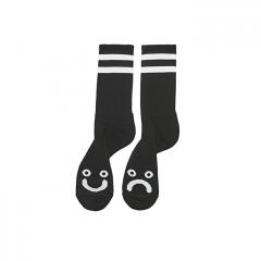 Polar Skate Co. Happy Sad Socks Black