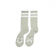 Polar Skate Co. Happy Sad Socks Heather Grey