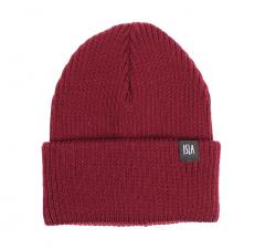 ISLA Elba Merino Beanie Wine Red