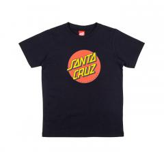 Santa Cruz Youth Classic Dot Tee Black