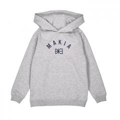 Makia Kids Brand Hooded Sweatshirt Light Grey