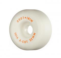 Mini Logo Wheels A-Cut 2 101a White 52mm
