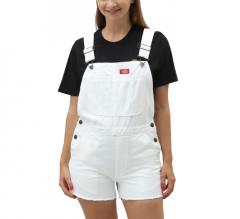 Dickies Womens Roopville Shorts Bib White
