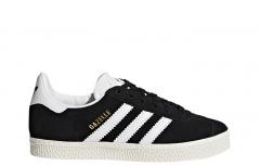 Adidas Youth Gazelle Core Black / Footwear White / Gold Metallic