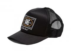 Vans Checkers Curved Bill Trucker Black