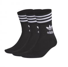 Adidas Originals Mid Cut Crew Socks 3-Pack Black / White