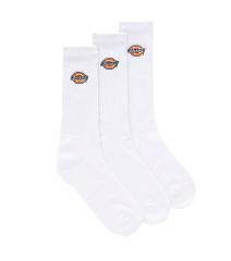 Dickies Valley Grove Logo Socks 3-Pack White