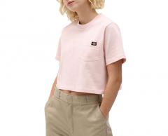 Dickies Womens Porterdale Cropped T-Shirt Light Pink