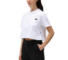 Dickies Womens Porterdale Cropped T-Shirt White