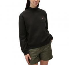 Dickies Womens Oakport High Neck Sweatshirt Black