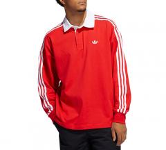 Adidas Originals Solid Rugby Jersey Vivid Red / White