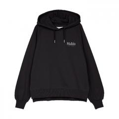 Makia Womens Key Hooded Sweatshirt Black