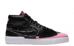 Nike SB Blazer Mid Edge Black / Pink Rise - White - Purple Nebula