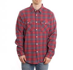 Brixton Lightweight Long Sleeve Crossover Flannel Cowhide