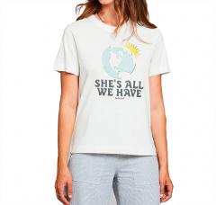 Dedicated Womens All We Have T-Shirt Off White