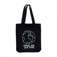 Dedicated Local Planet Tote Bag Black