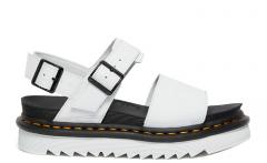 Dr. Martens Voss Leather Strap Sandals White Hydro Leather 