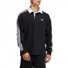 Adidas Originals Solid Rugby Jersey Black / White